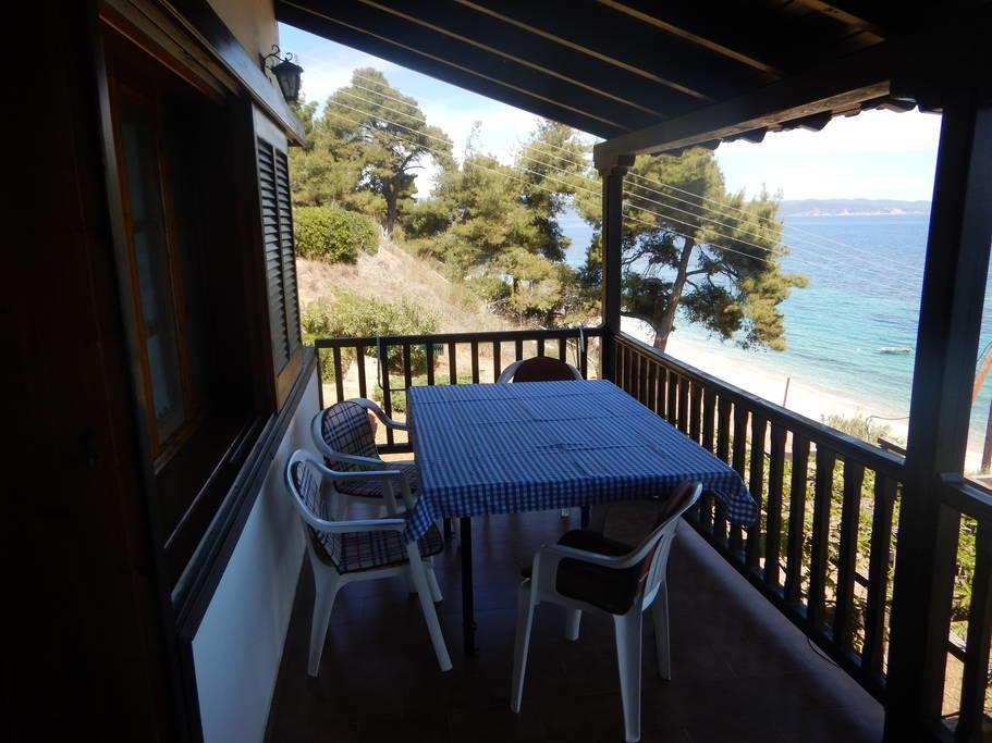 Sangue Blu Beachfront Villa Apartment 아이오스 니콜라오스 외부 사진